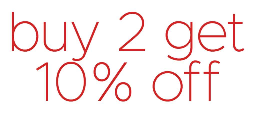 2x cases 10% off